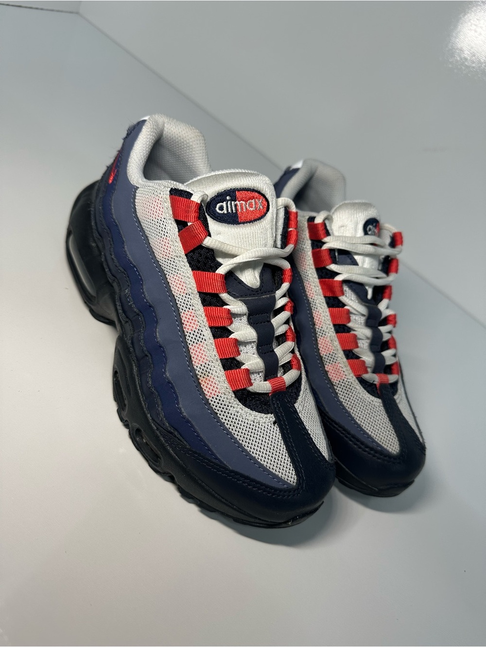 Nike Kids' Navy, White & Red Air Max Sneakers